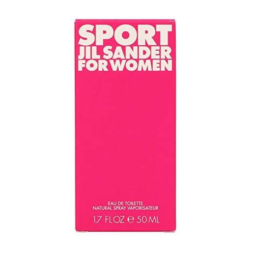 Jil Sander sport for women eau de toilette, donna, 50 ml