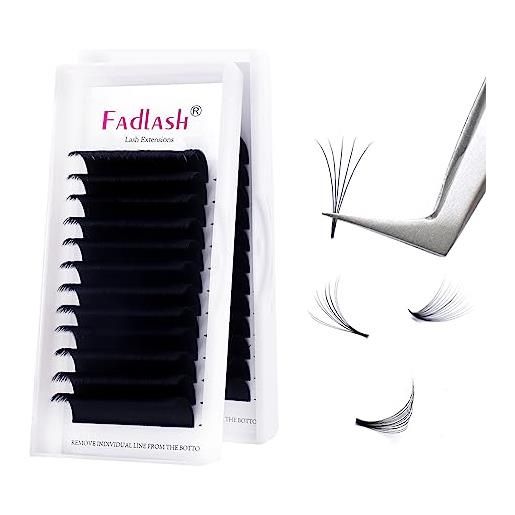 FADLASH extension ciglia 0.07mm d curl lunghezza 18mm*12 2d 3d 5d-20d volume russo ciglia FADLASH easy fanning lashes(0.07-d-18)