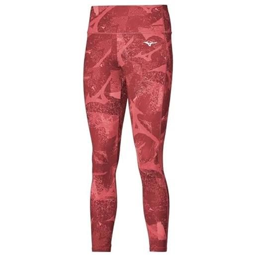 Mizuno alpha graphic 7/8 leggings, tea rose, s donna