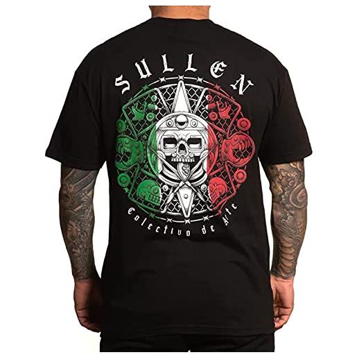 Sullen men's azteca black short sleeve t shirt l