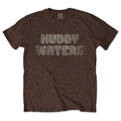 Muddy Waters electric mud vintage t-shirt, marrone (brown brown), medium uomo
