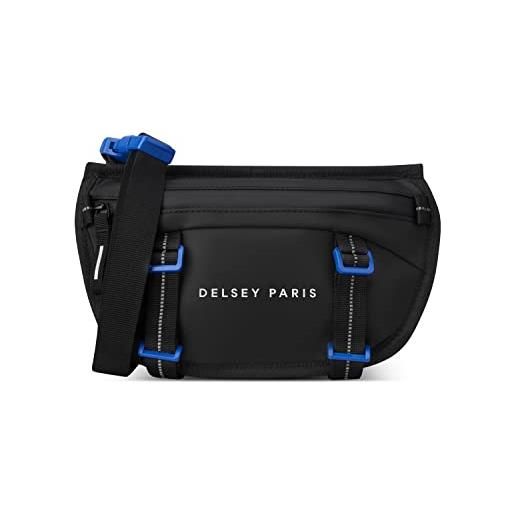 DELSEY PARIS - raspail - mini borsa a tracolla - nero/blu, nero/blu, s, valigia