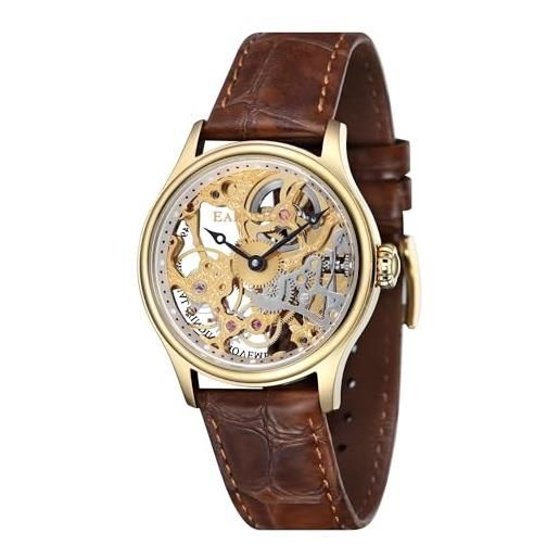 Thomas Earnshaw es-8049-02 orologio da polso analogico da uomo, cinturino in pelle, colore marrone