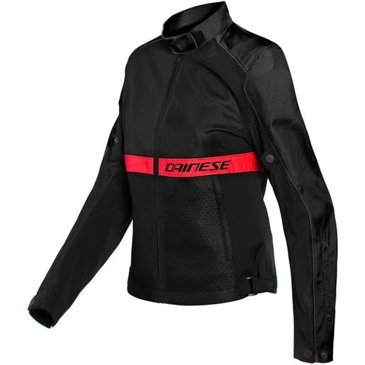 DAINESE - giacca DAINESE - giacca ribelle air tex lady nero / lava-rosso