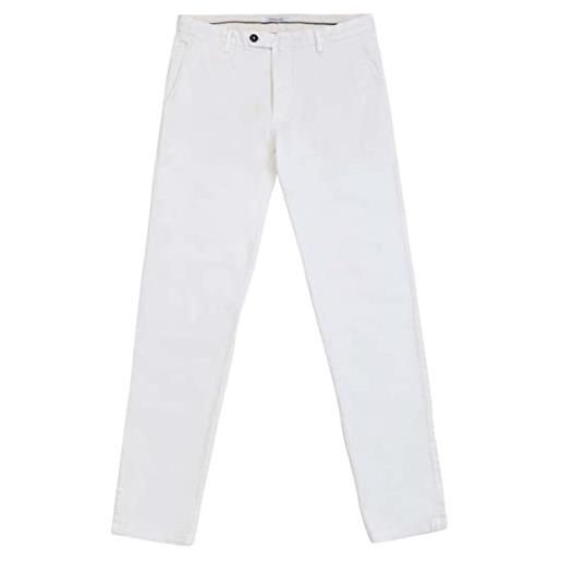 Gianni lupo gl014b pantaloni casual, white, 50 uomo
