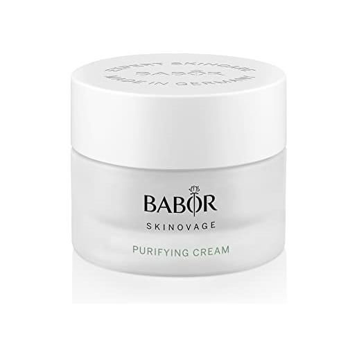 BABOR skinovage purifying cream, crema per il viso per pelli impure, trattamento viso chiarificante e purificante, formula vegana, 50 ml