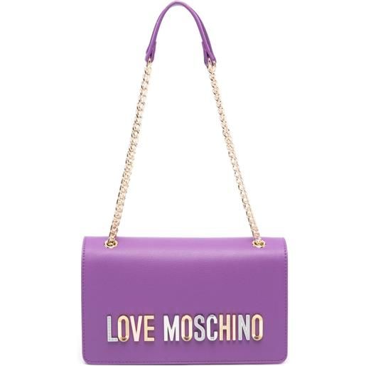 Love Moschino borsa a tracolla con logo - viola