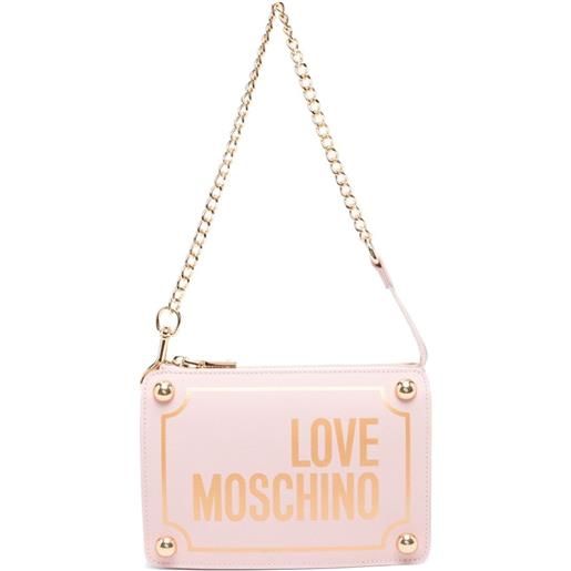 Love Moschino borsa a spalla con stampa - rosa