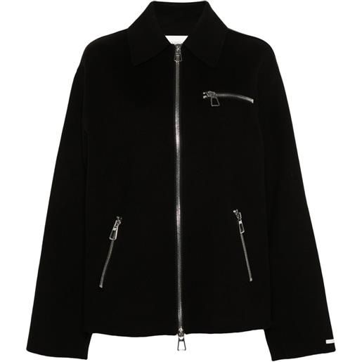 Sportmax giacca con cintura - nero