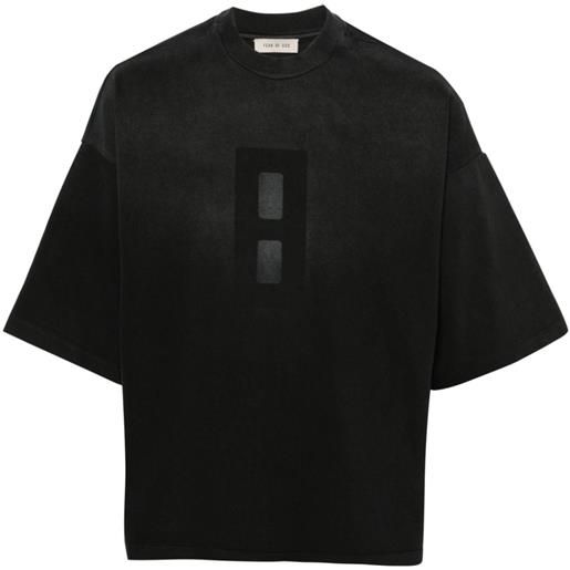 Fear Of God t-shirt airbrush 8 con stampa - nero
