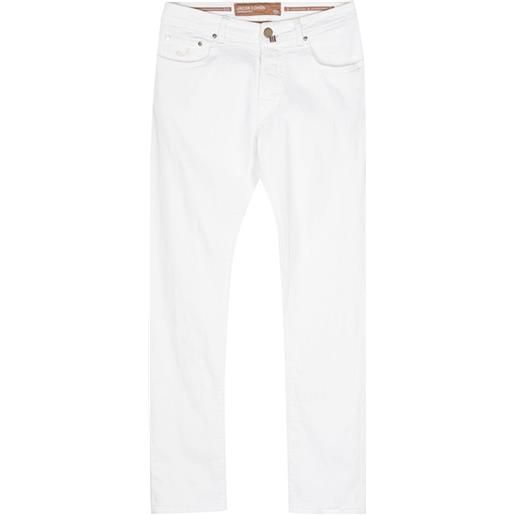 Jacob Cohën jeans con fazzoletto da taschino - bianco