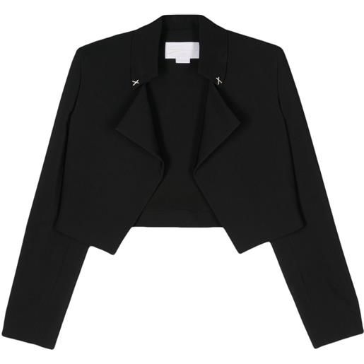 Genny blazer aperto crop - nero