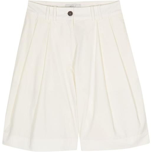 Studio Nicholson shorts sartoriali svasati - bianco