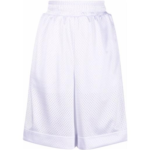 FENDI shorts a vita alta - bianco