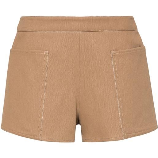 Max Mara shorts denaro - marrone