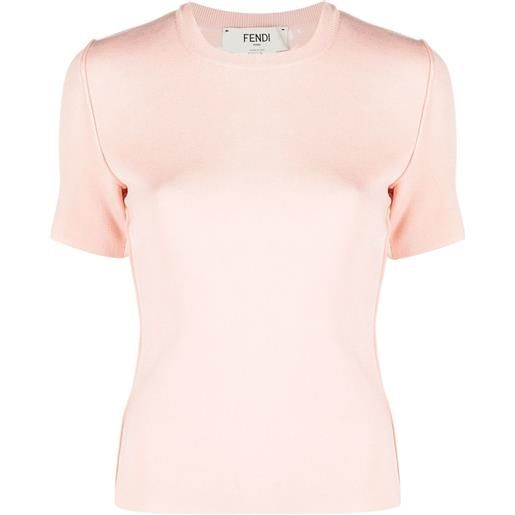 FENDI t-shirt girocollo - rosa