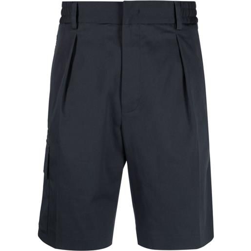 FENDI shorts con logo - blu