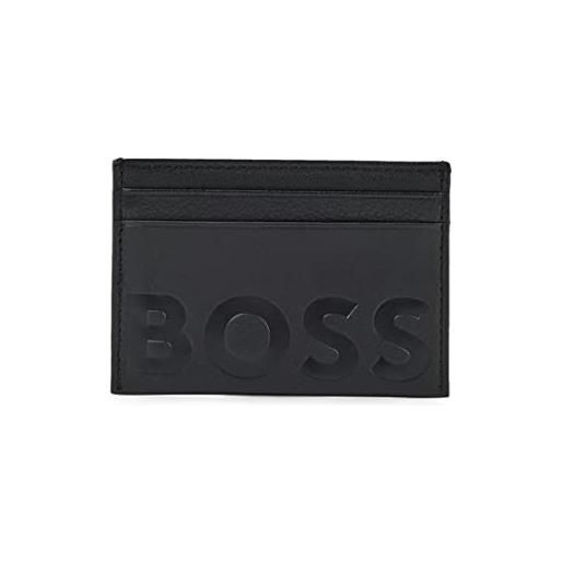 Hugo Boss big bb_s card, porta carte uomo, nero1, onesi