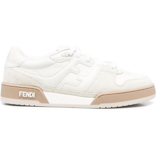 FENDI sneakers match con inserti - bianco