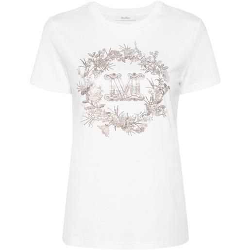 Max Mara t-shirt con strass - bianco