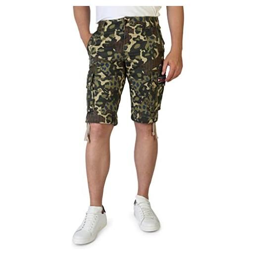 Tommy Jeans tjm cargo short jeans straight, verde (green camo print h), w27 uomo