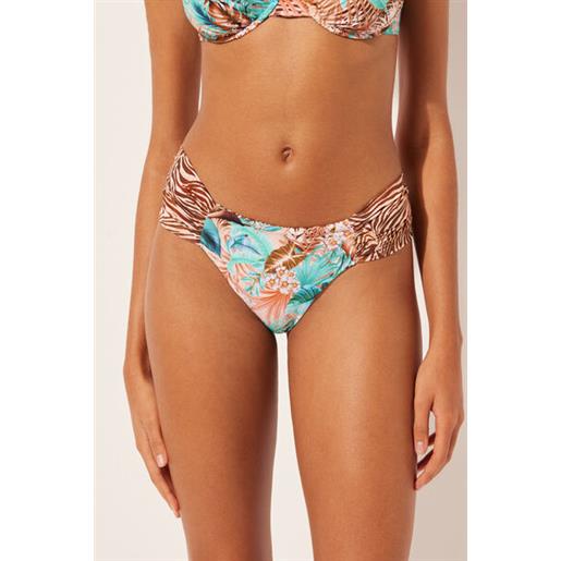 Calzedonia brasiliana double face costume wild foliage verde