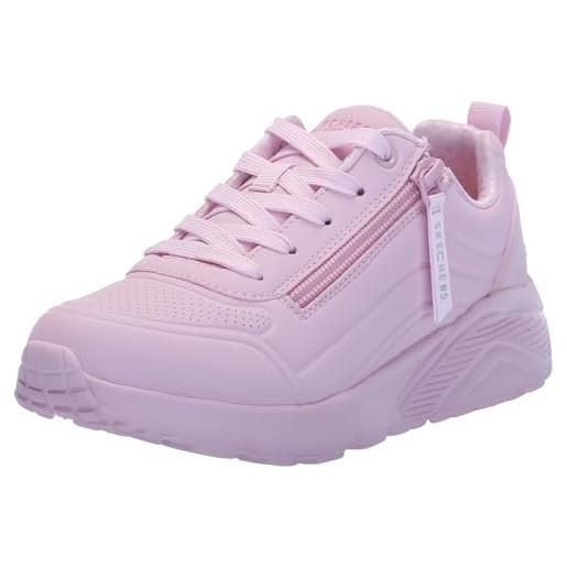 Skechers street girls, sneaker, white synthetic/neon multi trim, 43 eu
