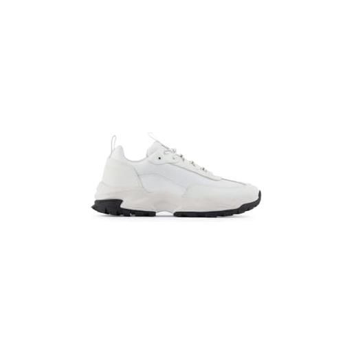 Emporio Armani armani exchange aspen sneakers, scarpe da ginnastica uomo, bianco off white, 39.5 eu