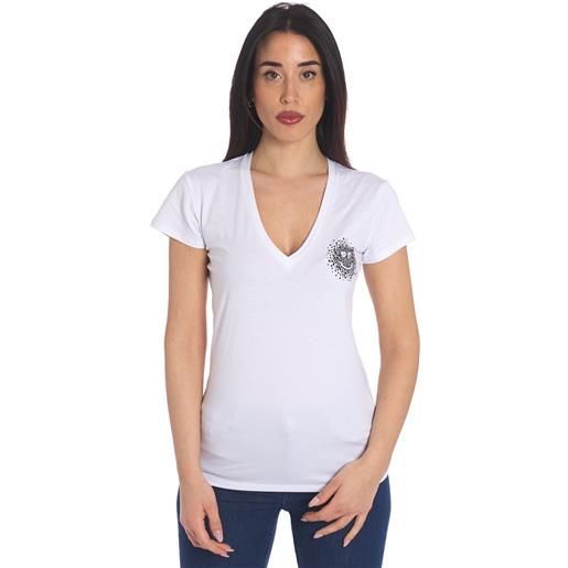 TWINSET ACTITUDE t-shirt TWINSET ACTITUDE smile con scollo a v, colore bianco