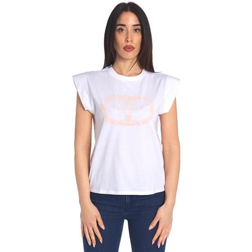 TWINSET t-shirt TWINSET con logo ricamato, colore bianco