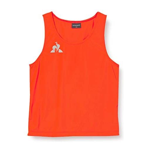 Le Coq Sportif training chasuble, maglietta con spalline. Bambino, arancione (orange fluo), 8a
