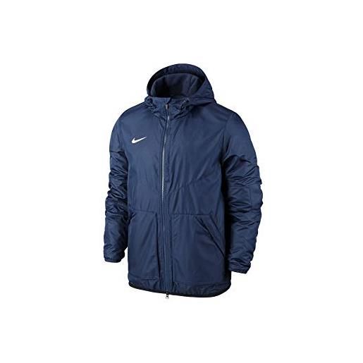 Nike team fall jacket, giacca sportiva uomo, obsidian/dark obsidian/bianco, s