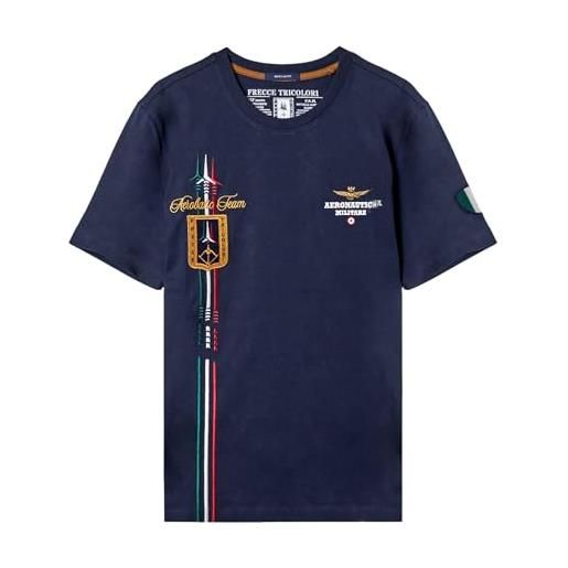 Aeronautica Militare t-shirt frecce tricolori manica corta ts2231 colore blu navy taglia xxl