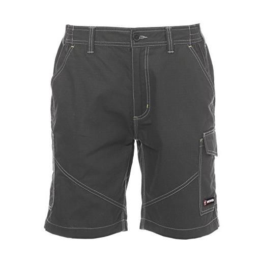 CHEMAGLIETTE! pantaloncini da lavoro uomo bermuda con tasca porta metro shorts payper caracas, colore: smoke, taglia: s