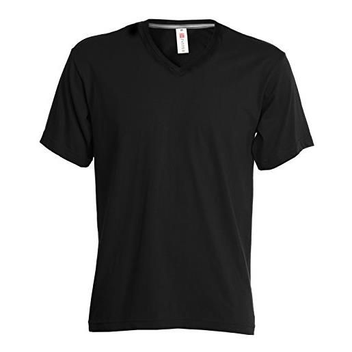 CHEMAGLIETTE! pacchetto 5 t-shirt uomo magliette da lavoro scollo v payper v-neck prezzo stock, colore: 5x nero, taglia: 3xl