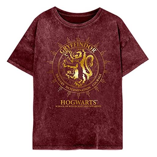 Harry Potter maglietta da donna/donna grifondoro costellazione, bordeaux, l