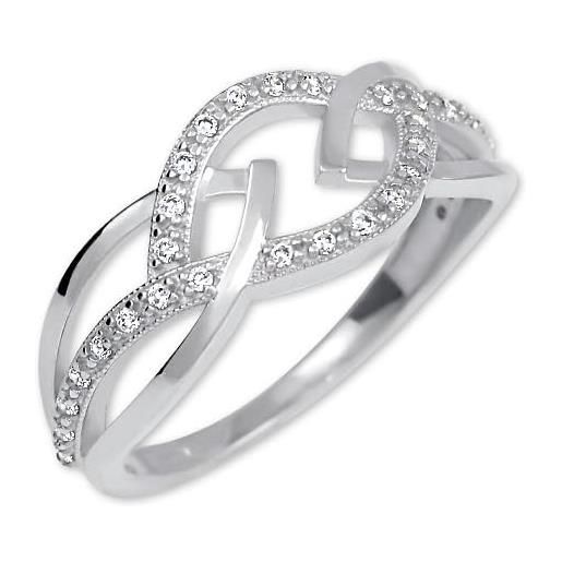 Brilio anello stunning silver ring 426 001 00532 04 - circuito: 52 mm sbs0679-52 marca, estándar, metallo non prezioso, nessuna pietra preziosa