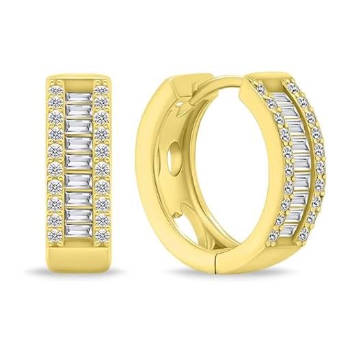 Brilio anello sparkling gold plated rings with zircons ea475y sbs2037 marca, estándar, metallo, nessuna pietra preziosa