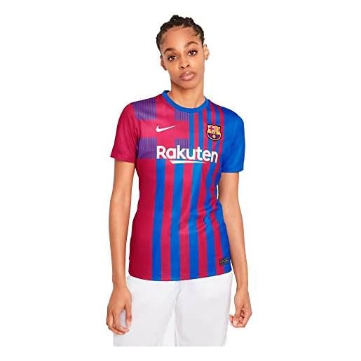 Nike - fc barcelona stagione 2021/22 maglia home attrezzatura da gioco, l, donna