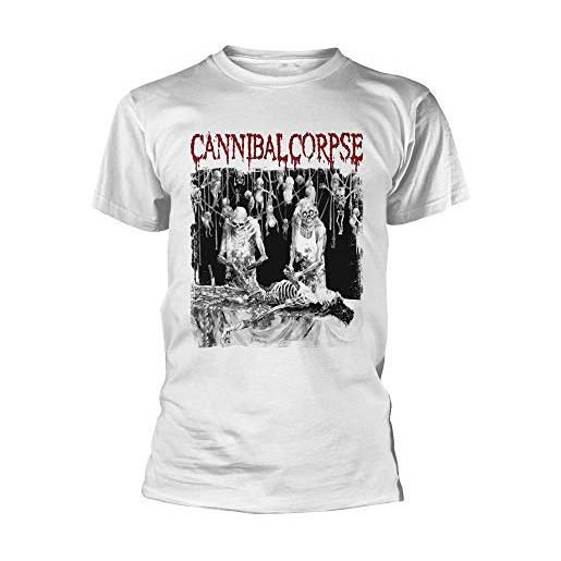 Cannibal Corpse - maglietta butchered at birth white nero m