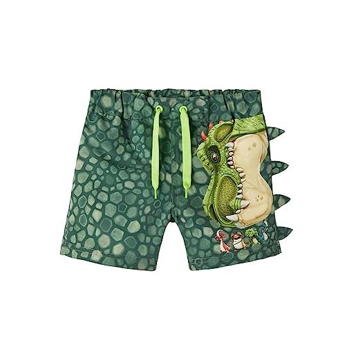 CARTOON costume bermuda dinosauri, pantaloncino da mare bambino, verde