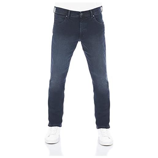 Wrangler jeans da uomo regular fit greensboro pantaloni dritti jeans denim stretch cotone blu nero w30 w31 w32 w33 w34 w35 w36 w38 w40 w42 w44, smoke blue (wss3lr90b), 44w x 34l