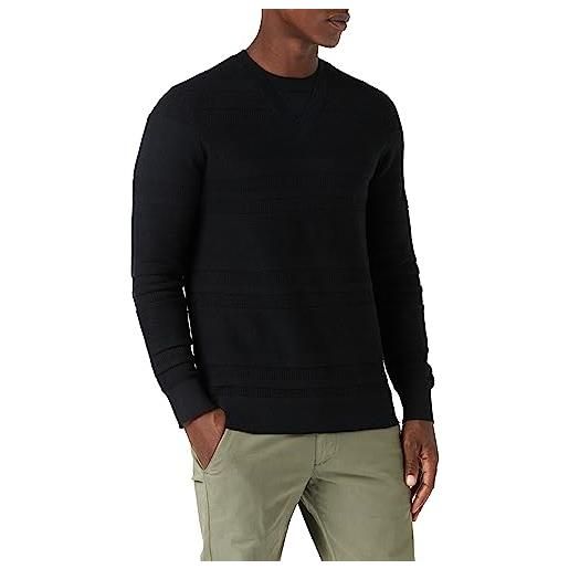 Armani Exchange sostainable, maniche lunghe, soft touch, v-collo maglione, schwarz, m uomo