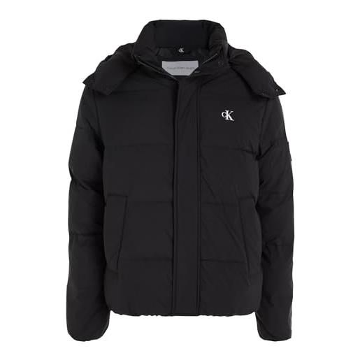 Calvin Klein Jeans essentials non down logo jacket j30j323708 giacche imbottite, nero (ck black), l uomo