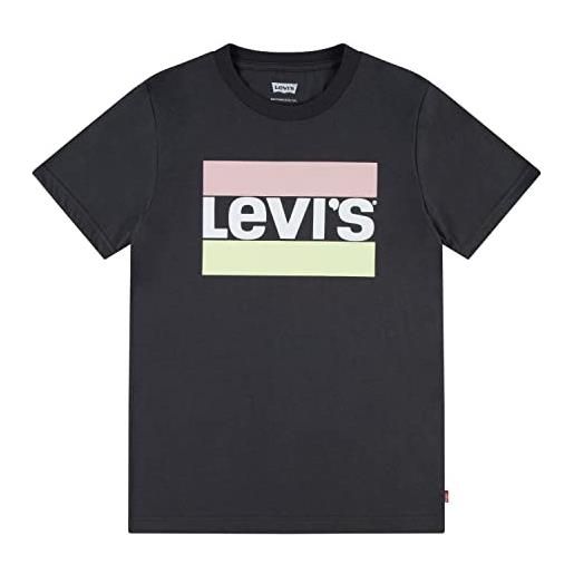 Levi's lvb sportswear logo tee, t-shirt bambini e ragazzi, grigio (dark shadow), 14 anni