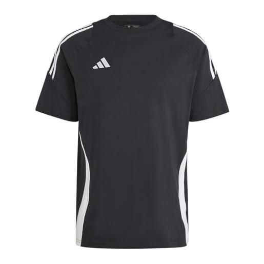 adidas tiro 24 sweat tee, t-shirt da uomo (m, black/white)