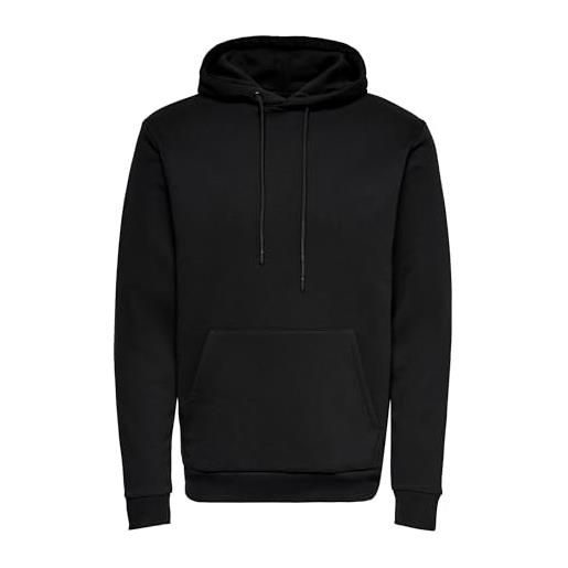 Only & Sons onsceres life hoodie sweat noos felpa con cappuccio, uomo, beige (fodera in argento), xl