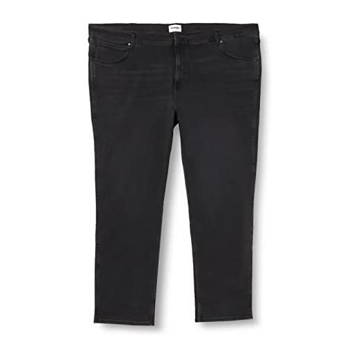 Wrangler greensboro jeans, nero (black crow), 46w / 34l uomo