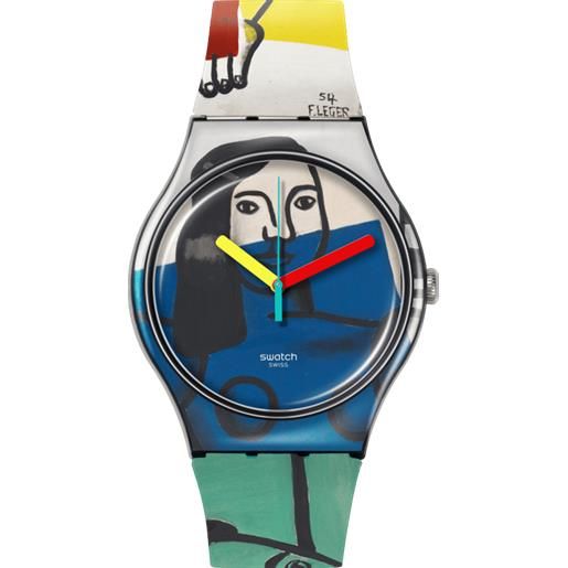 Swatch leger's two women holding flowers Swatch x tate suoz363