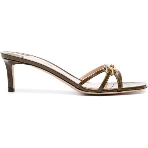TOM FORD mules whitney con logo 55mm - marrone